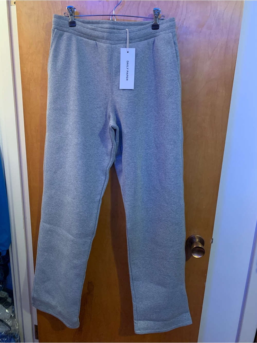 Daily Paper Grey Melange Mono Rib Pants - Men’s Size Medium